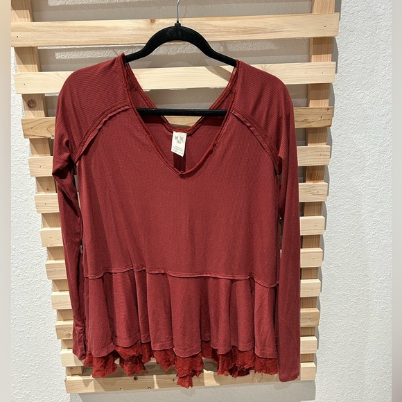 We The Free oversized Fray Shirt XS - Picture 1 of 5